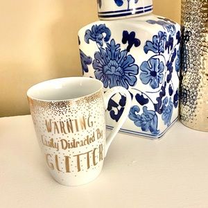 Funny Coffee Mug - “Easily Distracted by Glitter”